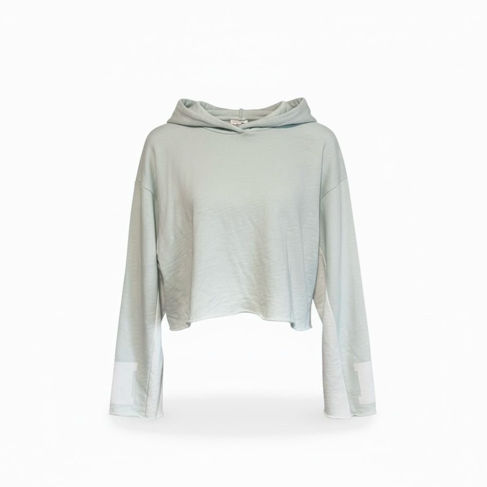 Victoria's Secret Pink Mint Cropped Hooded Lounge Pullover